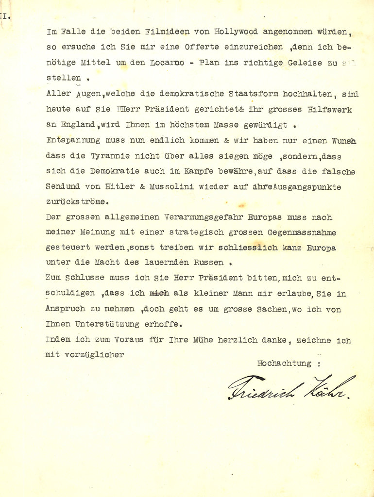 Letter to Roosevelt - page 3